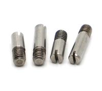 perno filettato M2-M10 Acciaio inossidabile GB878 Filettatura esterna Spina di centraggio solida Posizionamento della testa scanalata per Fissaggio Mobili(M5 5pcs,35mm)