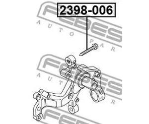 Perno fusello 2398-006 FEBEST per VW SKODA AUDI SEAT