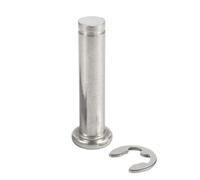 Perno in acciaio inossidabile 304 a testa piatta con perno scanalato, perno di posizionamento con anello di sicurezza, perno cilindrico M14(50mm)