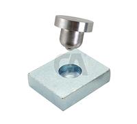 Perno inferiore con piastra Zincata 862T.35