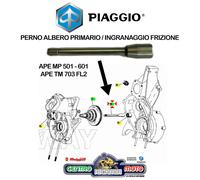 Perno Ingranaggio Multiplo Elastico Frizione Originale Piaggio APE TM 220 1999->