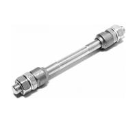 Perno Mozzo Anteriore 3/8 135mm con Dadi Fissaggio Ruota Bicicletta