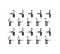 perno per mensola Borchie di supporto for mensola in metallo da 20 pezzi - Staffe for 5 mm per scaffalature