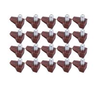 perno per mensola Pioli for borchie da 20 pezzi con ripiani in metallo per scaffalature(1-Brown)