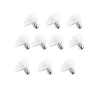 perno per mensola Supporti for mensole Perni metallici Separatore di supporto for staffe for mensola antiscivolo per scaffalature(White,10 PCS)