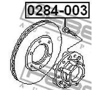 Perno perno bullone ruota 0284-003 FEBEST per NISSAN PATROL GR V Wagon