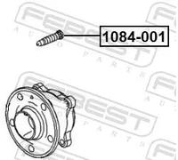 Perno perno bullone ruota 1084-001 FEBEST per OPEL CHEVROLET HUMMER CADILLAC