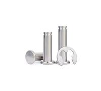 Perno scanalato a testa piatta in acciaio inossidabile 304 / Perno cilindrico di posizionamento M3 M4 M5 M6 M8 M10(50set M5x40)