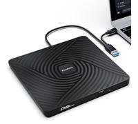 PeroBuno Masterizzatore DVD Esterno, USB 3.0 Type -C ROM +/-RW Unità,0.5 Pollice Ultra Slim Schede Lettore CD DVD Esterno per PC Portatile Laptop Desktop Windows 11/10/8/7/XP/Vista/Linux/Mac OS
