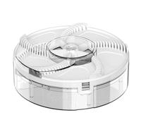 Perodlly Trappola per Mosche elettrica, Catturamosche Automatico con Rotazione a 360° con Design Anti-Fuga, Trappola per Interni/Commerciali silenziosa alimentata Tramite USB, Bianco