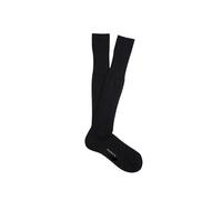 PEROFIL 3 Pezzi Calza Lunga a Costa in 100% Cotone Felpato VPRC00135, Nero 45/46