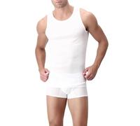 PEROFIL 3 Pezzi Canotta Spalla Larga 100% Filo Scozia, Bianco 5
