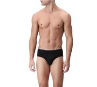 PEROFIL 3 Pezzi Slip Medi Cotone Elasticizzato 4SEASON, Nero 7