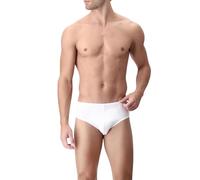 PEROFIL 4 Pezzi 2P Match Slip Medi Cotone Elasticizzato, Bianco 4