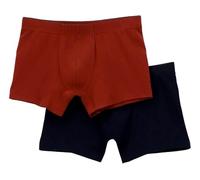 PEROFIL Boxer Parigamba in Cotone Elasticizzato Match Bipack (3 S, Blu/Rosso)