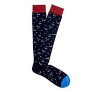 PEROFIL Calza Lunga Invernale in Caldo Cottone (Cagnolini Blu)