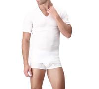 Perofil T-Shirt Uomo Filo di Scozia Maglietta con Collo V