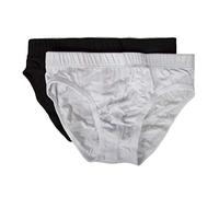 PEROFIL Confezione 2 Slip Uomo bi-Pack Medio Cotone bielastico Articolo VPRT00311, 2031 Bianco/Nero - White/Black, I 5 - D 6 - INT L