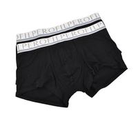 PEROFIL Coppia Boxer con Logo in Cotone Bielastico Colore Nero - Misura 5/L