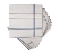 PEROFIL Fazzoletti uomo tessuto di puro cotone scatola 12 pezzi cm.45x45 articolo VPRT00277, P327 Fondo bianco, Taglia unica