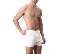 PEROFIL Gange Bipack (2 Pezzi) Boxer Uomo in Tela di Puro Cotone Intimo Uomo Vendita Online| American Boxer 100% Cotton/Tinta Unita, Riga, Quadro e Microfantasie. (Bianco (Unito), 6-XL)