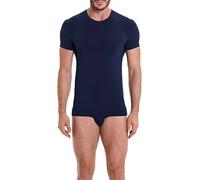 PEROFIL Girocollo T-Shirt X-Touch Micromodal 26825 Blu Melange TG. 4-M