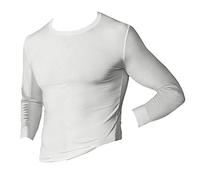PEROFIL - Maglia Manica Lunga Girocollo da Uomo, 4/M, Bianco