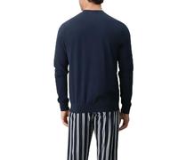 PEROFIL Pigiama Lungo Art VPRT92831 in Cotone Jersey Regimental INTIMOEGIDIO (48-S, Blu)