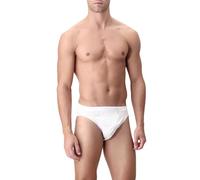 PEROFIL Slip Basso GHIBLIx3 100% Filo Scozia (4 M IT48, Bianco)