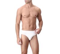 PEROFIL Slip Basso GIOVEx3 100% Filo Scozia (6 XL IT52, Bianco)