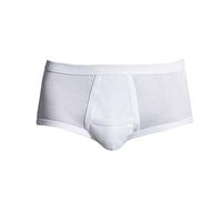 PEROFIL - Slip Uomo Alto con Apertura a Marsupio in Filo di Scozia Ultrafine, 4/M, Bianco