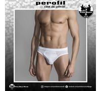PEROFIL Slip uomo cotone Filo di Scozia mutanda vita media Milord
