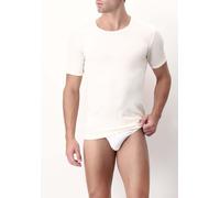PEROFIL T-shirt M/M Girocollo Lana Seta Cotone BIANCO