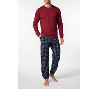 Perofil Uomo Pigiama lungo girocollo caldo cotone invernale stampa quadri