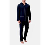 PEROFIL VERONA Pigiama Aperto 100% Filo Scozia BLU-AVIO-BORDEAUX