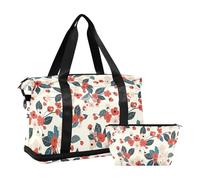 Peronal Item Travel Large Carry On Airport port Training per la borsa da palestra impermeabile, Fiori.