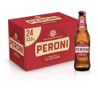 Peroni Birra 175 Anniversario, Cassa Birra con 24 Birre in Bottiglia da 33 cl, 7.92 L, Birra Lager con Malto 100% Italiano dal Gusto Moderatamente Amaro, Gradazione Alcolica 4.7% Vol