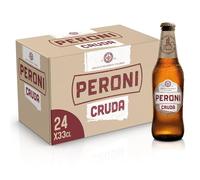 Peroni Birra Cruda Lager Non Pastorizzata, Cassa Birra con 24 Birre in Bottiglia da 33 cl, 7.92 L, Gusto Fresco e Autentico, Gradazione Alcolica 4.7% Vol