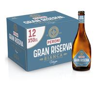 Peroni Birra Gran Riserva Bianca, Cassa Birra Con 12 Birre In Bottiglia Da 50 Cl, 6 L, Weizen Dal Gusto Aromatico E Fresco, Gradazione Alcolica 5.1% Vol