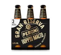 Peroni Birra Gran Riserva Doppio Malto, 3 Birre in Bottiglia da 33 usto Intenso ed Equilibrato Leggermente Speziato, Gradazione Alcolica 6.6% Vol
