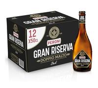 Peroni Birra Gran Riserva Doppio Malto, Cassa con 12 Birre in Bottiglia da 50 cl, 6 L, Birra Bock dal Gusto Intenso ed Equilibrato Leggermente Speziato, Gradazione Alcolica 6.6% Vol