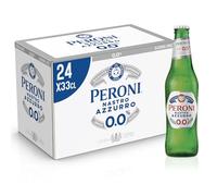 Peroni Nastro Azzurro 0.0 Birra Analcolica Lager, Gusto Secco, 24x33cl