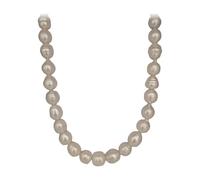 PERORNO - Collana di perle dei mari del Sud - 11-13 mm - bianco - barocco - oro 18 carati