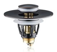 PerPaiMe Tappo di scarico universale per lavandino del bagno, tappo di scarico pop-up in acciaio inox, nucleo a proiettile da 3,2 cm, bronzo lucidato a olio