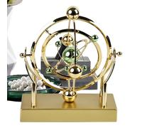 Perpetual Motion Machine, Swing Ball Desktop Ornament, Newton Energy Decor, Science-Themed Living Room Accent, Home Table Decoration, 9.02x2.2x8.86 inches