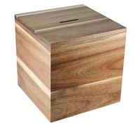 PERQS® BIG DREAMS BOX - La cassaforte in legno e sfida di risparmio per le coppie - ideale come regalo di nozze o di fidanzamento | regalo di coppia, o per i fondi di vacanza | fondi di viaggio, per