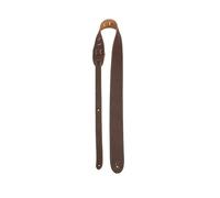 Perri's Leathers | Italian Garment Leather Guitar Strap (High-End Deluxe Soft Leather) 2” Wide - Extra Long | Suitable for Most Guitars, Chocolate