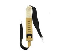 Perri's Leathers Ltd. - 1 Tracolla per Banjo - Imbottitura in Pelle di montone - Pelle - Lunghezza regolabile - Beige naturale (BJ-STRP-6695)