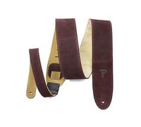 Perri's Leathers Ltd. - 1 Tracolla per Chitarra - Imbottitura in Pelle di montone - Pelle - Lunghezza regolabile - Bordeaux (DL325S-210)