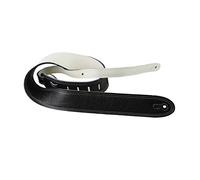 Perri's Leathers, Ltd Guitar Strap, 2” Wide Deluxe Italian Leather, Super Soft Suede Backing, Adjustable Length, (BM2DS-6700) Reversible Double White Stitch, Made in Canada